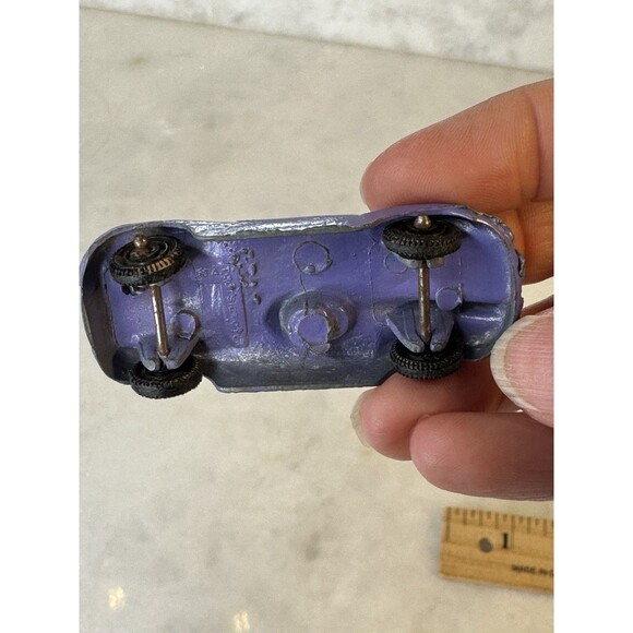 Vintage Tootsie Toy Jaguar Race Car Purple Diecast Made in USA - Picture 7 of 12